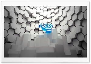 Linux Ubuntu Logo 3D Ultra HD Wallpaper for 4K UHD Widescreen desktop, tablet & smartphone