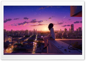 Lo-Fi City Background Ultra HD Wallpaper for 4K UHD Widescreen desktop, tablet & smartphone