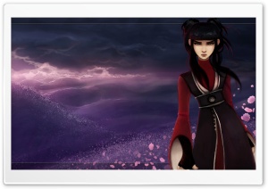 Lonely Girl Anime Ultra HD Wallpaper for 4K UHD Widescreen desktop, tablet & smartphone