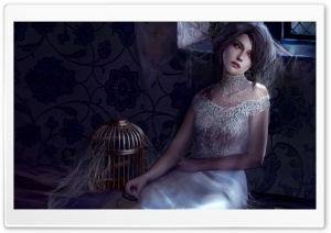 Lonely Girl Artwork Ultra HD Wallpaper for 4K UHD Widescreen desktop, tablet & smartphone