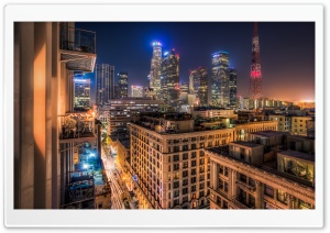 Los Angeles At Night Ultra HD Wallpaper for 4K UHD Widescreen desktop, tablet & smartphone