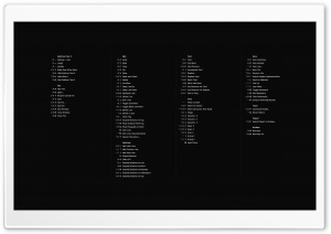 MAC KEYBOARD SHORTCUTS - BLACK CHEAT SHEET Ultra HD Wallpaper for 4K UHD Widescreen desktop, tablet & smartphone