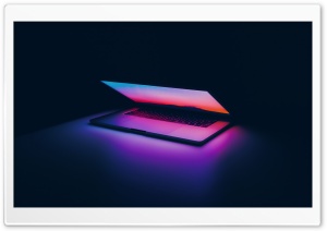 MacBook Pro Laptop Purple Light Ultra HD Wallpaper for 4K UHD Widescreen desktop, tablet & smartphone