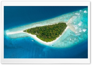 Maldive Fish Island Aerial Photography Ultra HD Wallpaper for 4K UHD Widescreen desktop, tablet & smartphone