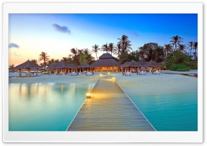 Maldive Islands Resort Ultra HD Wallpaper for 4K UHD Widescreen desktop, tablet & smartphone