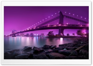 Manhattan Bridge Ultra HD Wallpaper for 4K UHD Widescreen desktop, tablet & smartphone