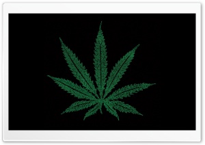 Marijuana Leaf Typography Ultra HD Wallpaper for 4K UHD Widescreen desktop, tablet & smartphone