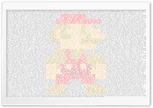Mario Typography Ultra HD Wallpaper for 4K UHD Widescreen desktop, tablet & smartphone