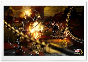 Marvel vs Capcom 3 - Ghost Rider Ultra HD Wallpaper for 4K UHD Widescreen desktop, tablet & smartphone