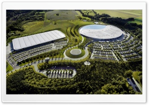 McLaren Technology Centre Aerial View Ultra HD Wallpaper for 4K UHD Widescreen desktop, tablet & smartphone