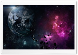 Meteors Around Earth Ultra HD Wallpaper for 4K UHD Widescreen desktop, tablet & smartphone