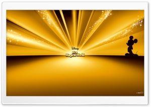 Mickey Mouse Disney Gold Ultra HD Wallpaper for 4K UHD Widescreen desktop, tablet & smartphone