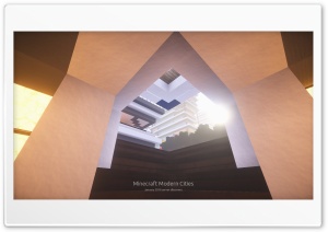Minecraft Modern Cities Ultra HD Wallpaper for 4K UHD Widescreen desktop, tablet & smartphone