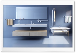 Minimalist Bathroom Design Ultra HD Wallpaper for 4K UHD Widescreen desktop, tablet & smartphone