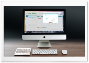 Modern Office Workspace Design Computer Ultra HD Wallpaper for 4K UHD Widescreen desktop, tablet & smartphone