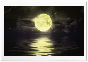 Moon and Stars Ultra HD Wallpaper for 4K UHD Widescreen desktop, tablet & smartphone