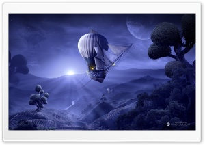 Moonlight Cruise Ultra HD Wallpaper for 4K UHD Widescreen desktop, tablet & smartphone