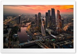Moscow International Business Center, Russia Ultra HD Wallpaper for 4K UHD Widescreen desktop, tablet & smartphone
