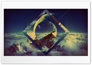 Mountain and Moon Ultra HD Wallpaper for 4K UHD Widescreen desktop, tablet & smartphone