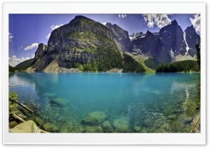 Mountain Lake Fisheye Ultra HD Wallpaper for 4K UHD Widescreen desktop, tablet & smartphone