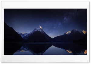 Mountain Milky Way by Yakub Nihat Ultra HD Wallpaper for 4K UHD Widescreen desktop, tablet & smartphone