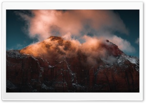 Mountain Peaks, Clouds, Sunlight Ultra HD Wallpaper for 4K UHD Widescreen desktop, tablet & smartphone