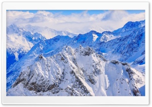 Mountain Range Snowy Ultra HD Wallpaper for 4K UHD Widescreen desktop, tablet & smartphone