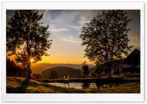 Mountain Sunset Scenery Ultra HD Wallpaper for 4K UHD Widescreen desktop, tablet & smartphone
