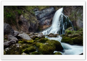 Mountain Waterfall Long Exposure Ultra HD Wallpaper for 4K UHD Widescreen desktop, tablet & smartphone