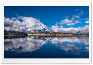 Mountains, Jackson Lake, Grand Teton National Park, Wyoming Ultra HD Wallpaper for 4K UHD Widescreen desktop, tablet & smartphone