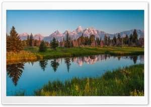 Mountains River Scenery Ultra HD Wallpaper for 4K UHD Widescreen desktop, tablet & smartphone