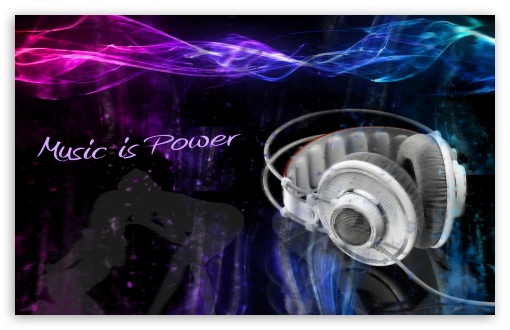 Music Is Power UltraHD Wallpaper for Wide 16:10 Widescreen WHXGA WQXGA WUXGA WXGA ;