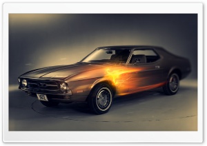 Mustang Hot Rod Car Ultra HD Wallpaper for 4K UHD Widescreen desktop, tablet & smartphone