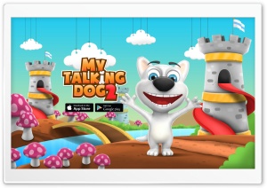 My Talking Dog 2 - Virtual Pet Ultra HD Wallpaper for 4K UHD Widescreen desktop, tablet & smartphone