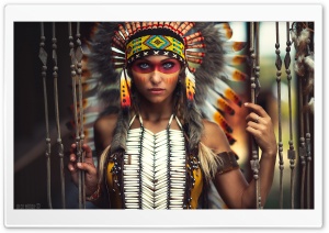 Native American Girl Ultra HD Wallpaper for 4K UHD Widescreen desktop, tablet & smartphone