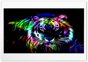 Neon tiger Ultra HD Wallpaper for 4K UHD Widescreen desktop, tablet & smartphone