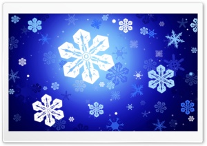 New Year Snowflakes Ultra HD Wallpaper for 4K UHD Widescreen desktop, tablet & smartphone