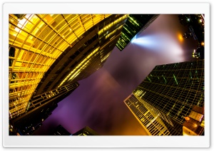 New York City Architecture Fisheye Ultra HD Wallpaper for 4K UHD Widescreen desktop, tablet & smartphone