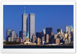 New York, Twin Towers Ultra HD Wallpaper for 4K UHD Widescreen desktop, tablet & smartphone