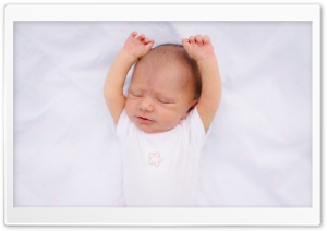 Newborn Baby Hands Up Ultra HD Wallpaper for 4K UHD Widescreen desktop, tablet & smartphone
