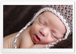 Newborn Baby Sleeping Ultra HD Wallpaper for 4K UHD Widescreen desktop, tablet & smartphone