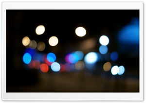 Night Bokeh Ultra HD Wallpaper for 4K UHD Widescreen desktop, tablet & smartphone