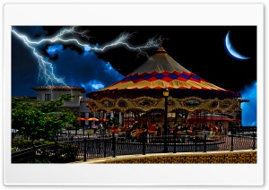 Night Carousel Ultra HD Wallpaper for 4K UHD Widescreen desktop, tablet & smartphone