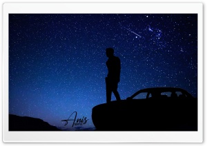 Night Sky Alone Ultra HD Wallpaper for 4K UHD Widescreen desktop, tablet & smartphone