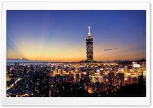 Night Skyscrapers Sunlight Ultra HD Wallpaper for 4K UHD Widescreen desktop, tablet & smartphone