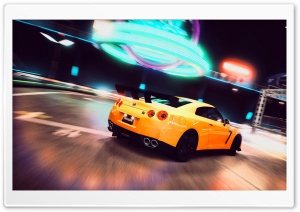 Nissan GT-R Yellow Ultra HD Wallpaper for 4K UHD Widescreen desktop, tablet & smartphone
