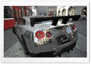 Nissan GTR Chrome Ultra HD Wallpaper for 4K UHD Widescreen desktop, tablet & smartphone