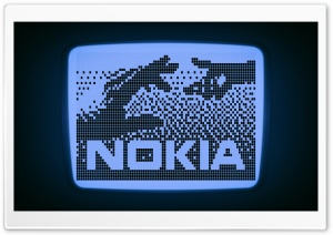 Nokia LCD Logo Blue Ultra HD Wallpaper for 4K UHD Widescreen desktop, tablet & smartphone