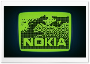 Nokia LCD Logo Green Ultra HD Wallpaper for 4K UHD Widescreen desktop, tablet & smartphone