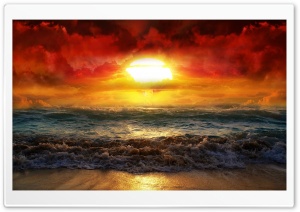 Nuclear Sunset Ultra HD Wallpaper for 4K UHD Widescreen desktop, tablet & smartphone